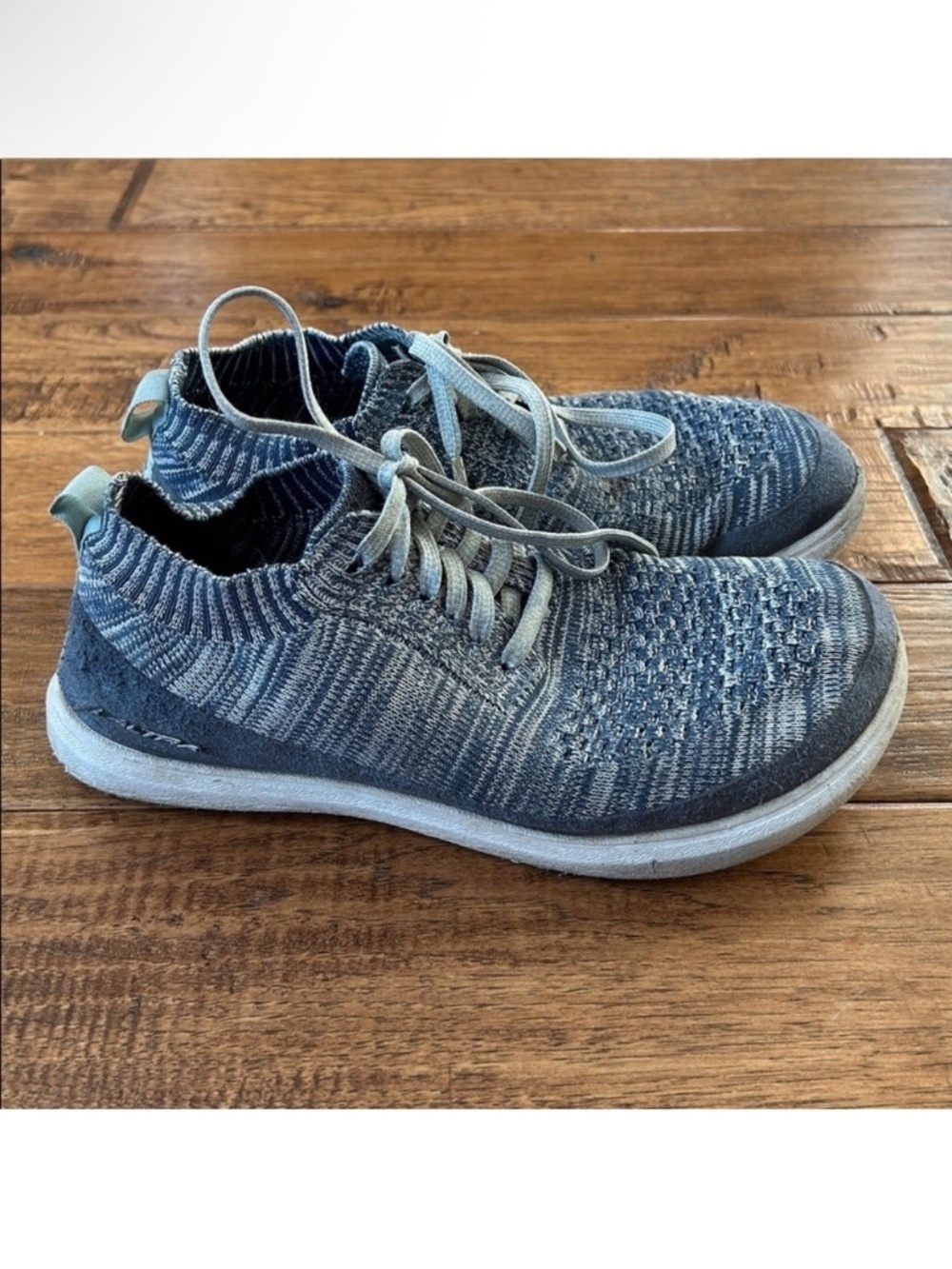 Altra Vali Knit Sneakers Foot Shape Zero Drop Slate Blue Gray Womens Size 6